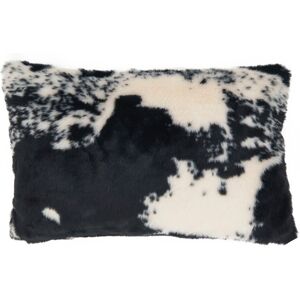 Saro Lifestyle Urban Faux Cowhide Poly Filled Throw Pillow 14
