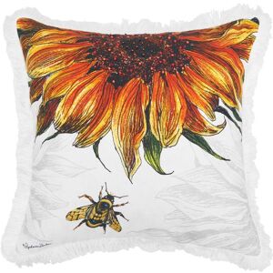 C&F Home Botanical Sunflower Spring Printed and Embellished Throw Pillow Specialty