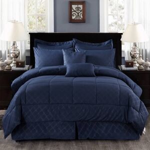 Unbranded 10-piece Solid Color Microfiber Comforter and Sheets Set Queen
