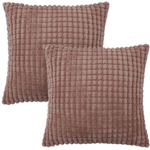 Deconovo Corduroy Throw Pillow Covers 2 PCS(Cover only) 18 x 18