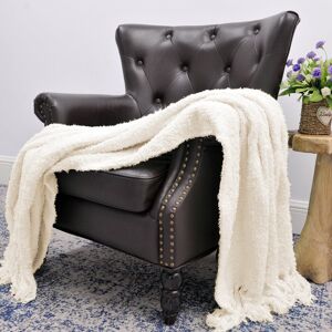 Home Soft Things Fluffy Woven Throw 60