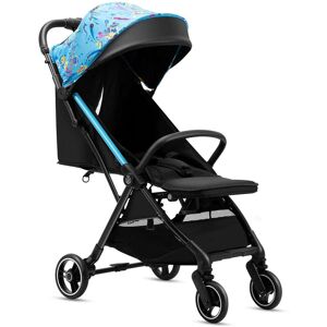 RoyalBaby 360 Classic Seat Compact Fold Portable Travel Stroller, Black/Blue - Multicolored - 15.2 15.2