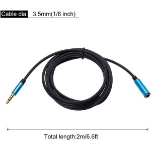 Unique 3.5mm Aux Extension Cable Male to Female Audio HiFi Headphone Cord 6.6ft