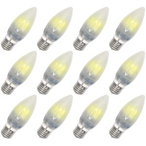 Viribright LED B11 E26 Chandelier Frosted Light Bulb 12-Pack