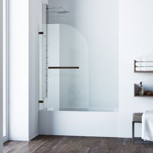 VIGO Orion Clear Bathtub Door 34 x 58