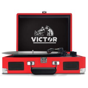 Victor Audio Victor Metro Dual Bluetooth Suitcase 3-Speed Turntable 16.0 In. L X 7.0 In. W X 14.0 In. H