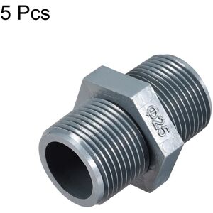 Unique Pipe Fittings Connector G3/4 x G3/4 Male Thread Adapter Plastic Hex Nipple 5pcs - 1/2BSPT Thread 5pcs 1/2BSPT Thread 5pcs