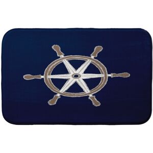 E by Design Ship Wheel Bath Mat 17 x 24