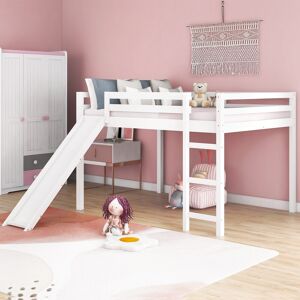 Michel Beck Modern Loft Bed with Slide, Multifunctional Design, Full Suitable for bedroom, children's playground Full
