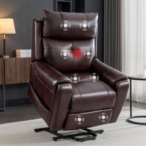 LELATTRADE Electric Power Lift Recliner Chair with Heat & Massage for Elderly Oversized