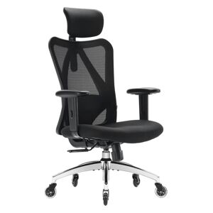 EPOWP Ergonomic Office Chair, Mesh Computer Desk Chair with Lumbar Support, PU Armrest and Headrest, High Back Swivel Task Chair 26.9 In. W X 51.0 In. H X 28.3 In. D