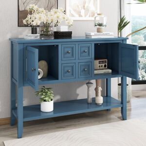 Cambridge Series Ample Storage Vintage Console Table with Four Small Drawers 46.0 In. L X 15.0 In. W X 34.0 In. H