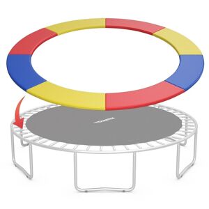 8FT Replacement Safety Pad Bounce Frame Trampoline-Multicolor - 8’ x 8’ x 4’’ (L x W x H) 8’ x 8’ x 4’’ (L x W x H)