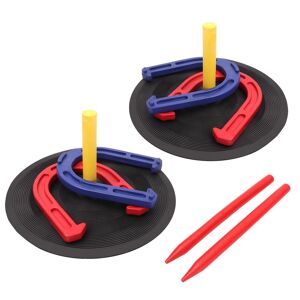 GSE Games & Sports Expert GSE™ Rubber Horseshoe Game Set for Kids & Adults. Horseshoe Throwing Game for Indoor and Outdoor Playing - Rubber Horseshoe Set 12.0 In. W X 13.5 In. H X 12.0 In. D