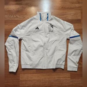 Adidas Jackets & Coats Adidas Belgium Game Day Anthem Full Zip Jacket (M) Color: White Size: M