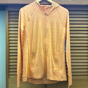 Athleta Jackets & Coats Athleta Pacifica Illume Upf Relaxed Jacket Small Tall Light Orange Nwt Color: Orange Size: S