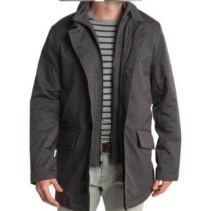 J. Crew Jackets & Coats J. Crew Fulton Insulated Long Length Double Zipper Internal Vest Pocketed Coat Color: Gray Size: L