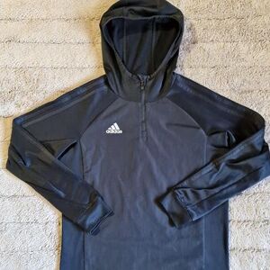 Adidas Shirts Adidas Climwarm Insulated 1/4 Zip Pullover Lightweight Hoodie Size M Black Color: Black Size: M