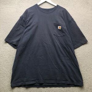 Carhartt Shirts Carhartt T-Shirt Men's 3xl Short Sleeve Original Fit Crew Neck Pocket Logo Navy Color: Blue Size: 3xl