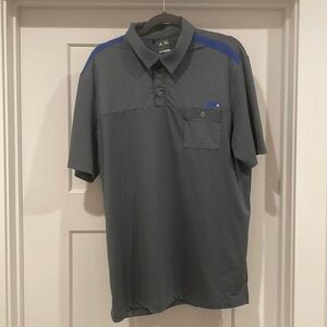 Adidas Shirts Adidas Pure Motion Golf Polo Color: Blue/Gray Size: L