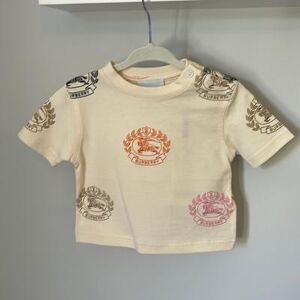 Shirts & Tops Burberry Baby Girl’s Printed Sidney T-Shirt Color: Tan Size: 3-6mb