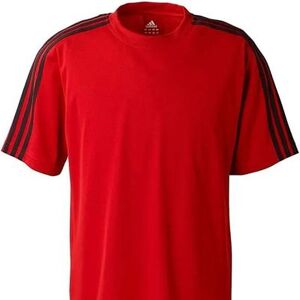 Adidas Shirts Adidas Golf Climalite 3-Stripes Golf Tee Large. New With Tickets. Size Large. Color: Black/Red Size: L