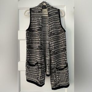 Anthropologie Jackets & Coats Angel Of The North Anthropologie Black And White Sweater Vest Color: Black/White Size: S