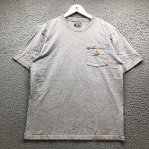 Carhartt Shirts Carhartt T-Shirt Men's Medium M Short Sleeve Pocket Logo Loose Fit Gray K87 Hgy Color: Gray Size: M