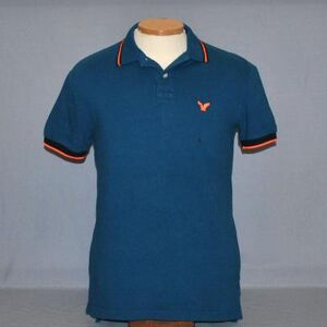American Eagle Outfitters Shirts New American Eagle Mens Polo Shirt Size Small Classic Fit Color: Blue/Orange Size: S