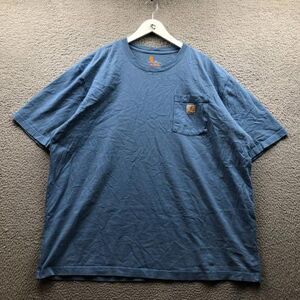 Carhartt Shirts Carhartt T-Shirt Men's 2xl Short Sleeve Original Fit Crew Neck Pocket Blue Gray Color: Blue/Gray Size: Xxl
