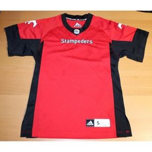 Adidas Shirts Cfl Football Calgary Stampeders Patch Logo Jersey Shirt Small Red Black Adidas Color: Black/Red Size: L