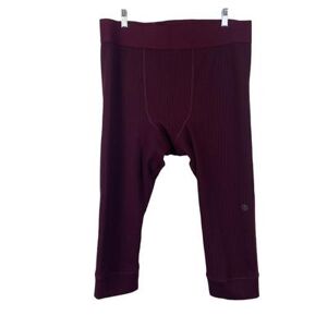 Adidas Pants Adidas James Harden Maroon Knee Length Compression Training Thighs Men's 2xl Color: Black/Red Size: 2xl