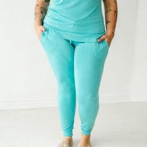 Little Sleepies Glacier Turquoise Women's Pajama Pants - L