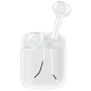 Fresh Fab Finds Waterproof Wireless 5.0 TWS Earbuds - 30Hrs Playtime - Magnetic Charging Case - Mic - Sport Running - White