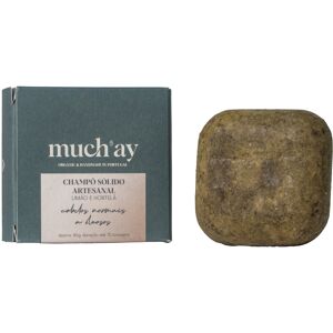 Much'ay Solid Shampoo for Normal to Oily Hair with Lemon, Mint and Green Clay 80g