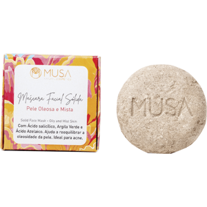 Musa Natural Cosmetics Purifying Solid Face Mask for Combination to Oily Skin 1 un.