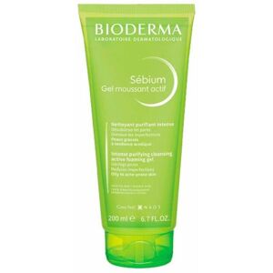 Bioderma Sébium Gel Moussant Actif Cleansing Active Foaming Gel 200ml (6.76 fl oz)