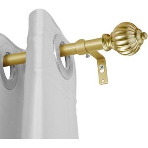 UTOPIA ALLEY Wall Mounted 3/4 Inch Curtain Rod - Curtain Rods For Windows, Adjustable Drapery Rods Gold 28