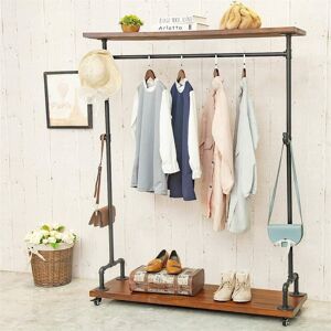 No ndustrial Clothing Racks Garment Racks Black 13.78