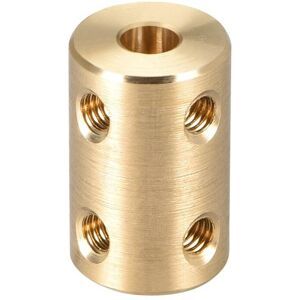 Unique Shaft Coupling Robot Motor Wheel Rigid Coupler Connector Gold Tone 1 Pcs 5mm to 6mm