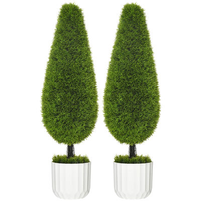 Kunstig plante, Cypress-sæt, 90 cm, grøn