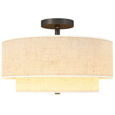 Taklampa, 40x26 cm, Krämvit
