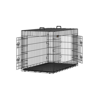 Hundbur, 122x81x76 cm, svart