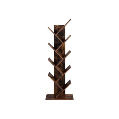 Bokhylla, 50x25x141,5 cm, Brun