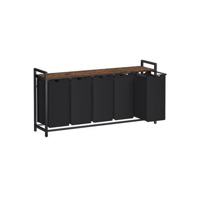 Tvättkorg, 73x33x72 cm, Svart