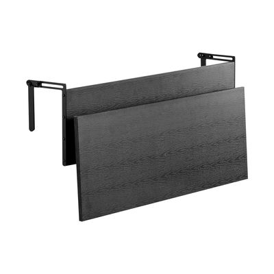 Altanophængt bord, 30,5x81,3 cm sammenklappeligt udendørs bord, sort, metal