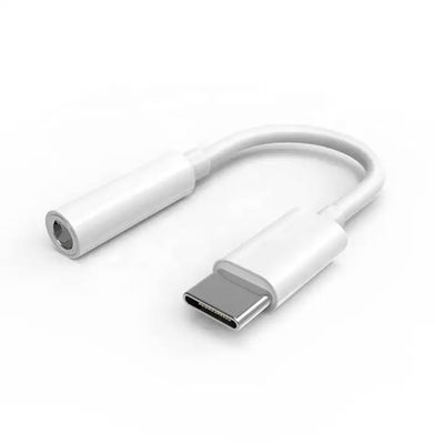 USB-C til 3,5 mm adapter - Samsung hovedtelefonadapter (S20, S21, S22, S23 og andre) Hvid