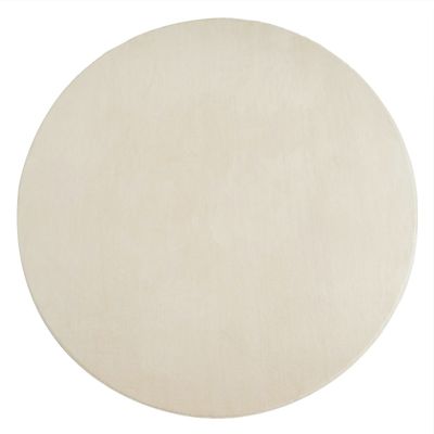 Comfy Beige Rund 120 cm Tvättbar Ryamatta
