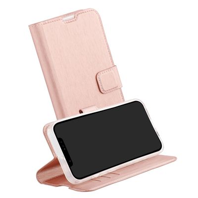 iPhone 13/14/15 Deksel Klassisk Lommebok Rose Gull