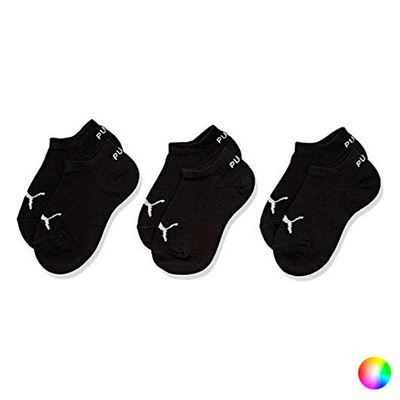 Calcetines Tobilleros Deportivos Puma Kids Quarter CDT 3 Pares Talla 31-34 Blanco